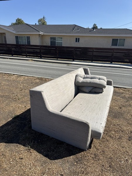 The couch on the Ivy Drive median, photographed September 13.